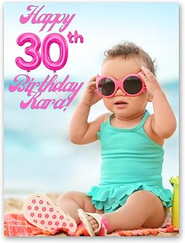 Custom Extra Large Greeting Cards, Personalized Foldable DIY Photo Card, 8.5 x 11.5 Inches, Multicolor, Birthdays, Holidays, Weddings & Events