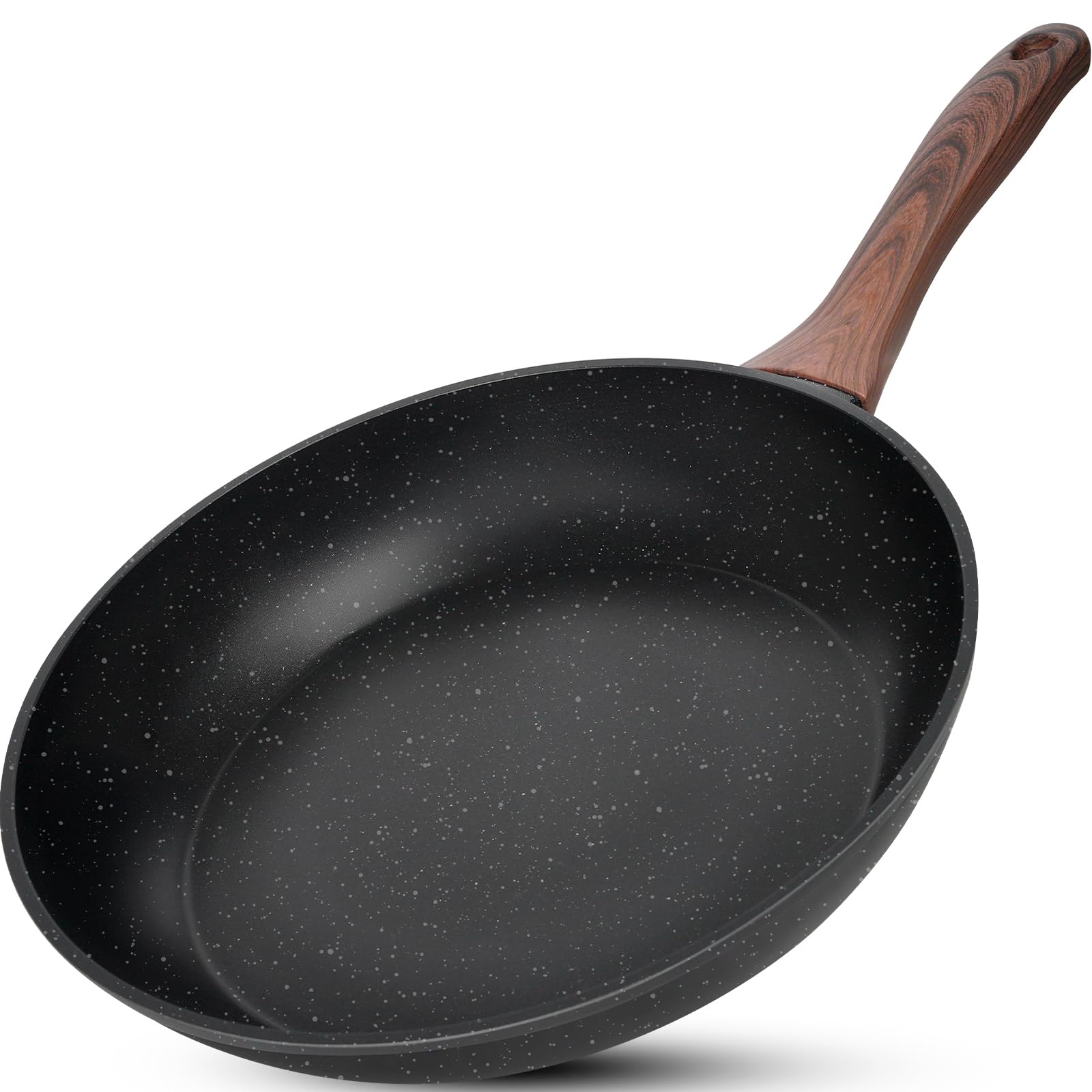 Kikcoin Nonstick Frying Pan Skillet, 11" Non Stick Fry Pan with Stay-cool Handle