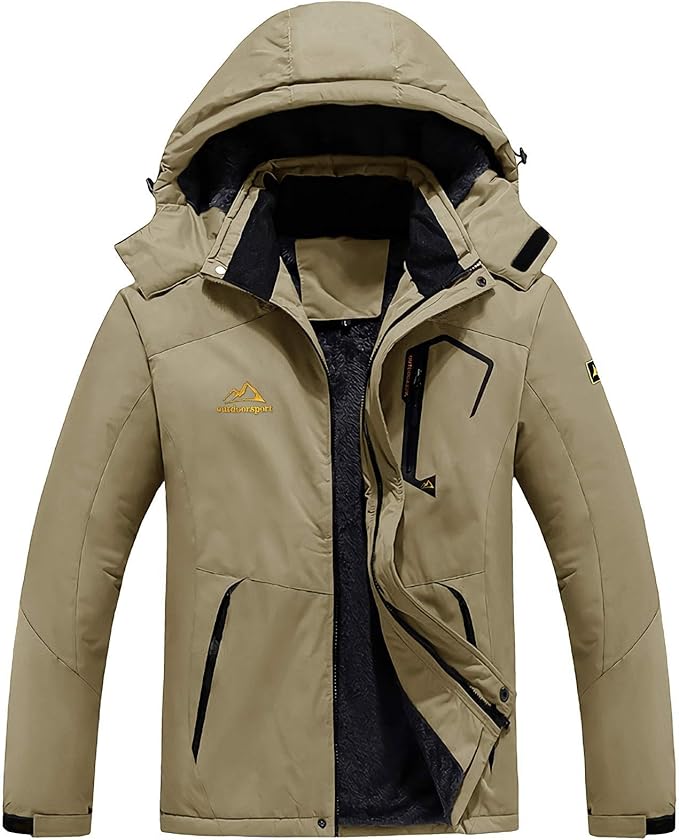 Amazon Magcomsen アウトドアジャケット メンズ スキージャケット マウンテンパーカー 防風 登山服 裏ボア 保温 登山ジャケット フリース 撥水性 ウインドブレーカー 裏起毛 フード付 取り外し可能 アウトドア アウトドアジャケット 通販