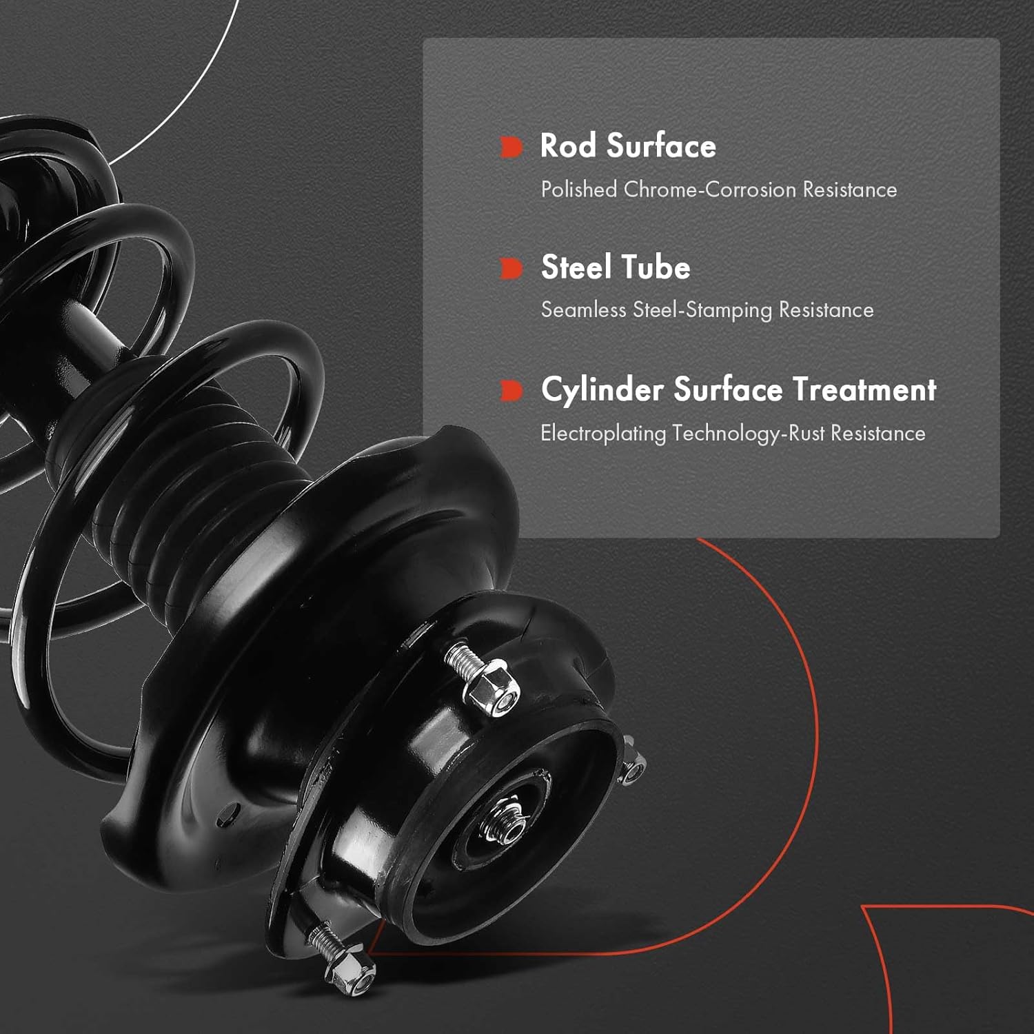 A-Premium Front Strut Assembly Compatible with Subaru Baja 2003, Outback 2000-2004 - 2x Replacement Suspension Complete Strut Shock Absorber with Coil Spring