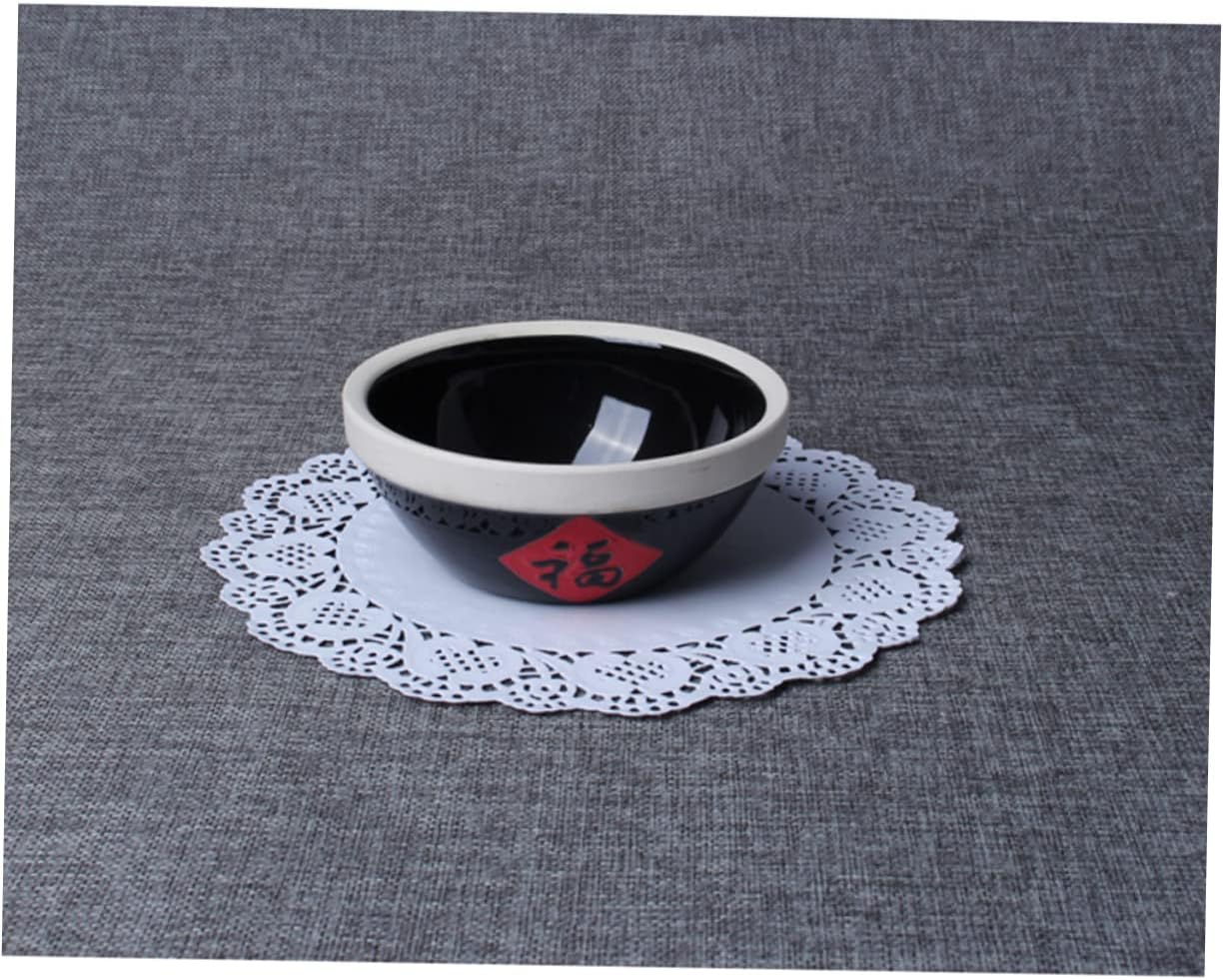 SHOWERORO 180pcs Lace Round Paper Doilies Oil Lace Wedding Tableware Paper Doilies for Table Cake Packaging Pads