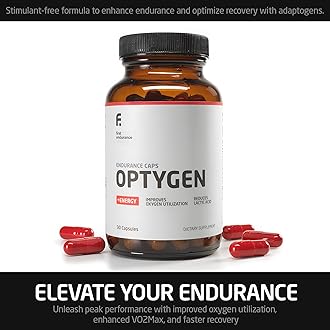 FIRST ENDURANCE Optygen - Premium Endurance Supplement | Boost Power | Increase Performance and Endurance | Improves Oxygen Utilization| 90 Capsules