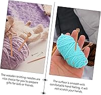 Vista 2 de ULDIGI Broche de madera para tejer, 20 unidades, para proyectos de hilo, herramientas de material para manualidades y tejidos, 20