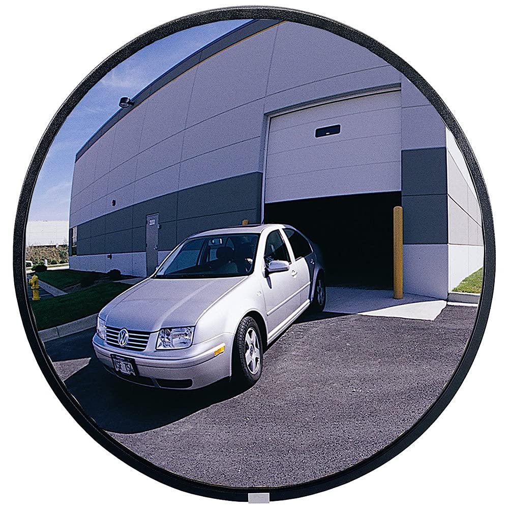Ptrecniok Wide-angle convex mirror for roadways， Store and Office Security to Eliminate Blind Spots, with Mounting Hardware Accessories