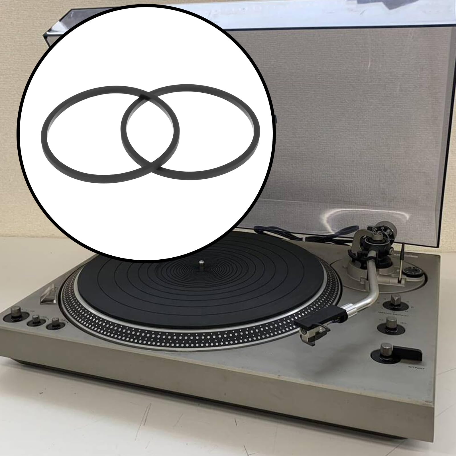 2 Courroies Remplacement pour Bras Lecture Platine Vinyle à Suivi Linéaire Compatibles avec Technics SL-3 SL-5 Et SL-6.