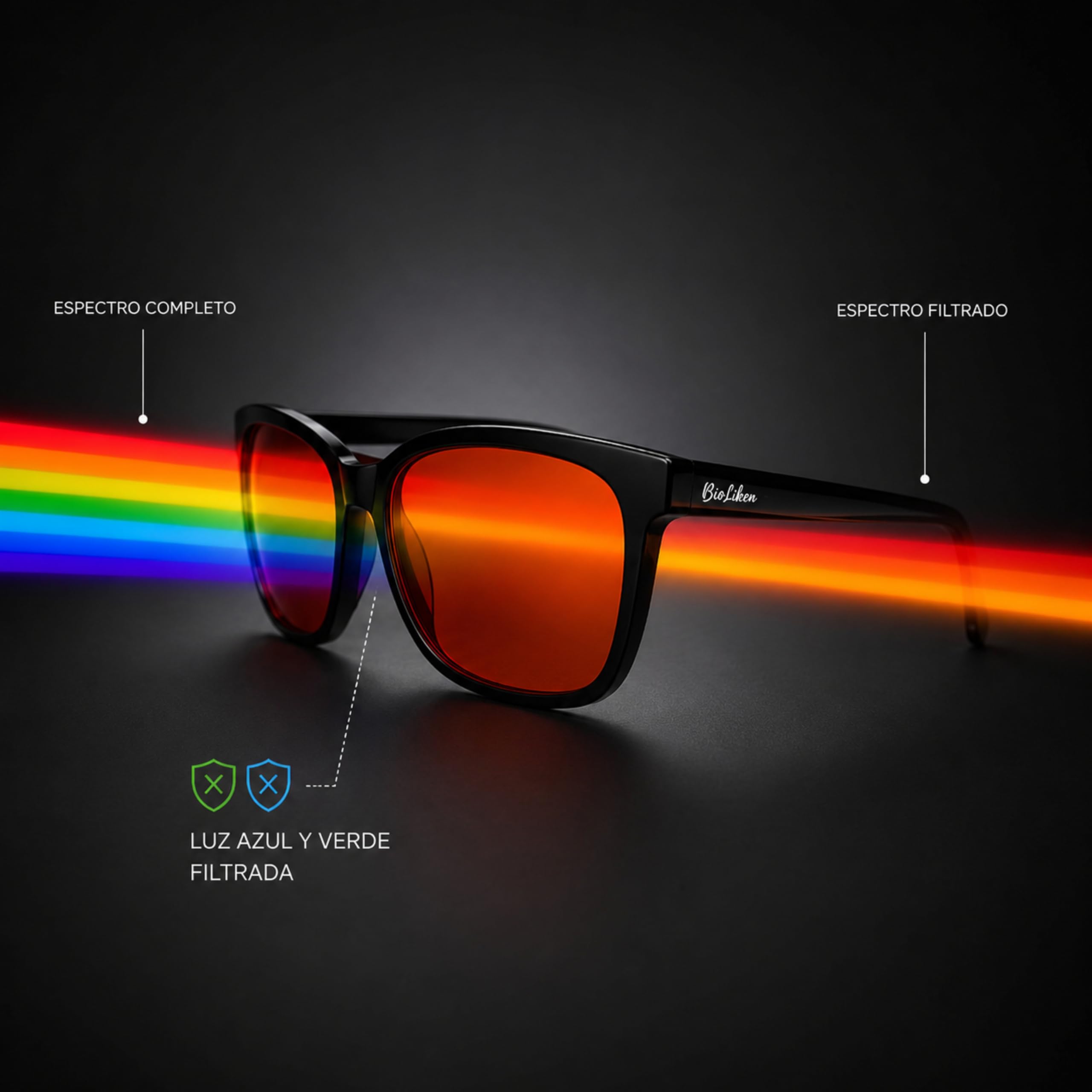Gafas de Bloqueo de Luz Azul 99%, Antifatiga, Unisex Adulto, Protección Ocular contra Pantallas y Luz Artificial, Libres BPA.