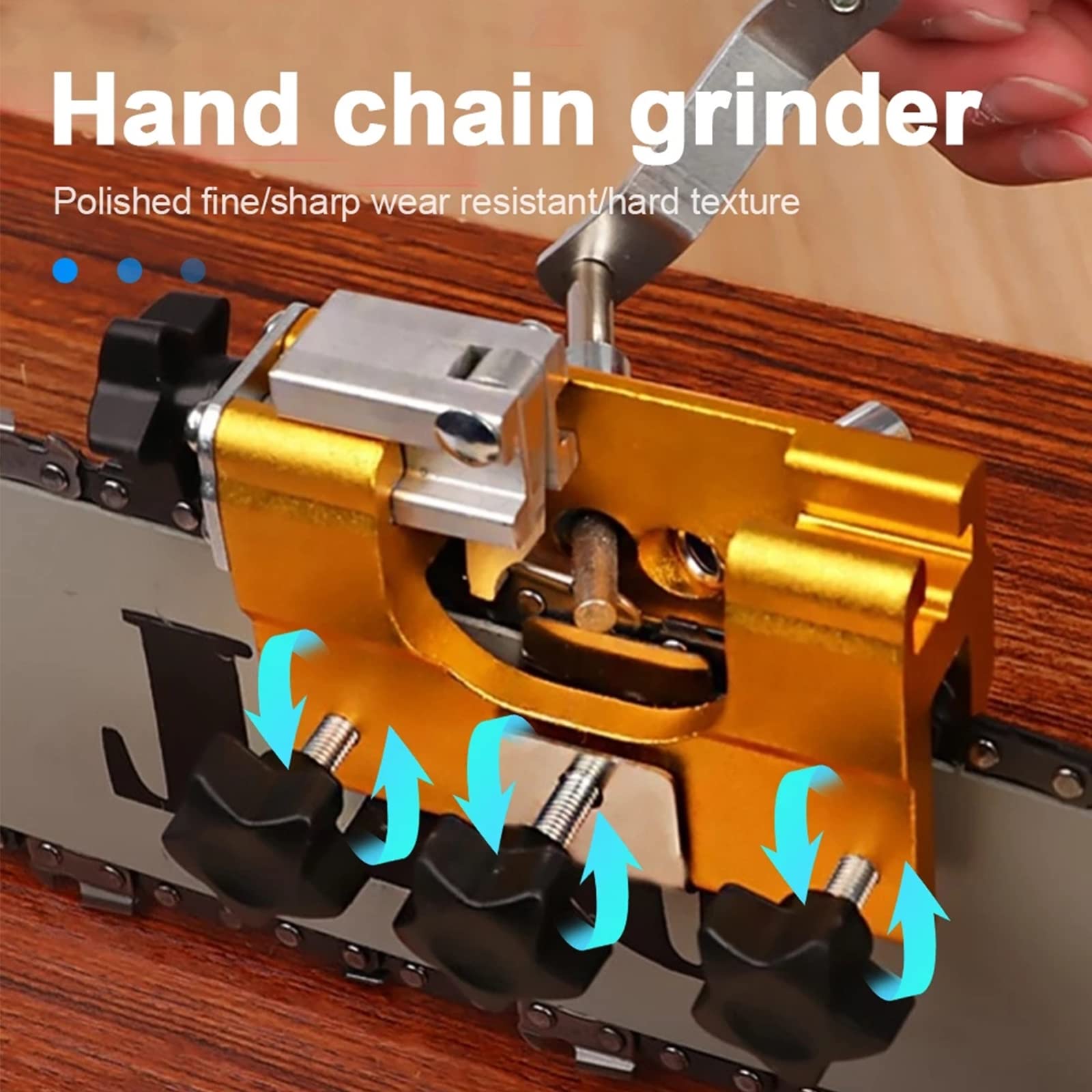 Affila Catena Motosega, Affilacatene Per Motosega, Affilatrice Manuale Portatile Per Motoseghe, Chainsaw Chain Sharpening Jig Professionale Per Tutti Tipi Di Motoseghe Falegnami E Giardinieri