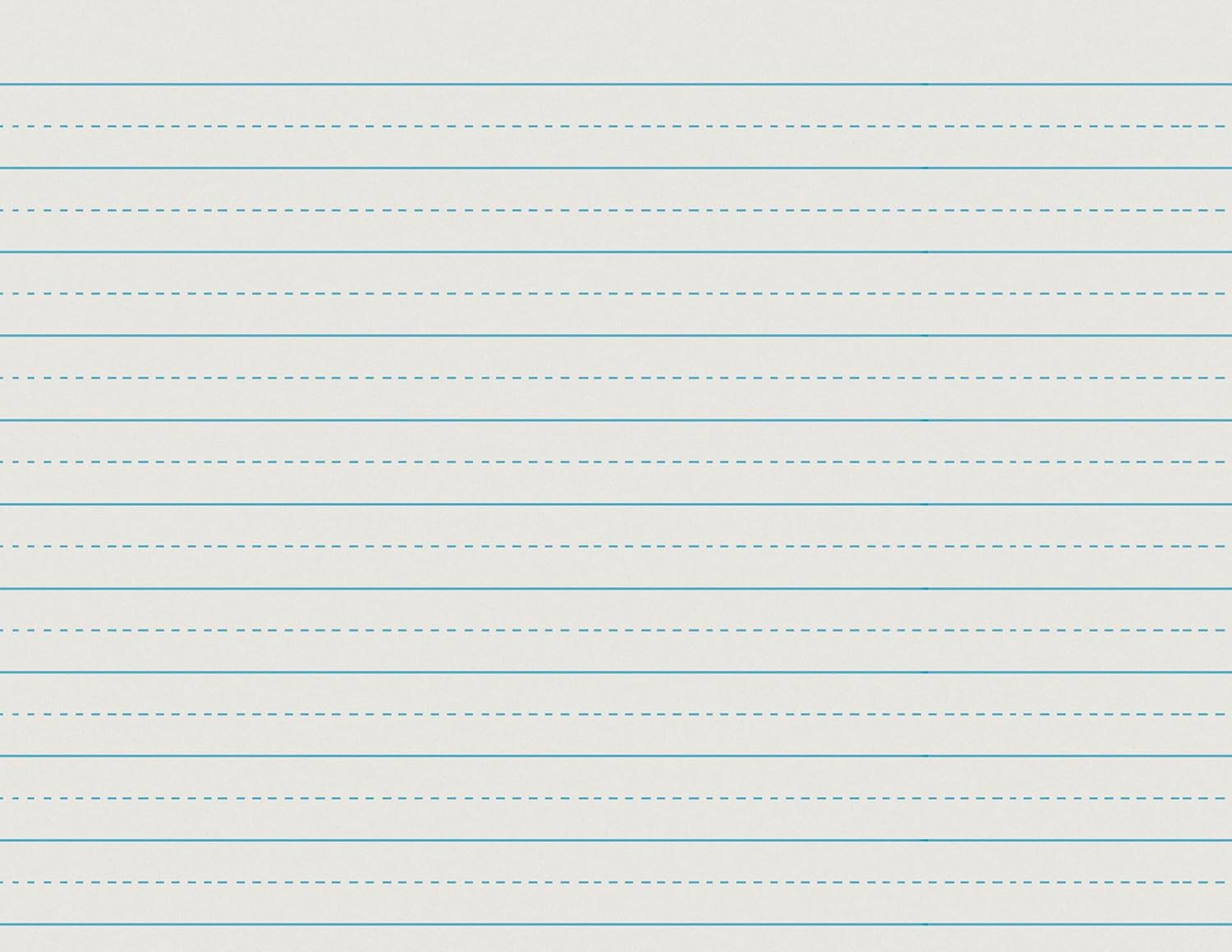 School Smart Alternate Ruled Writing Paper, 3/4 Inch Ruled Long Way, 11 x 8-1/2 Inches, Pack of 500 - 085357,White