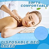 Vista 6 de Oudain 50 sábanas bajeras desechables con elástico, impermeables, a prueba de aceite, 39 x 87 pulgadas, fundas desechables para cama de masaje, spa