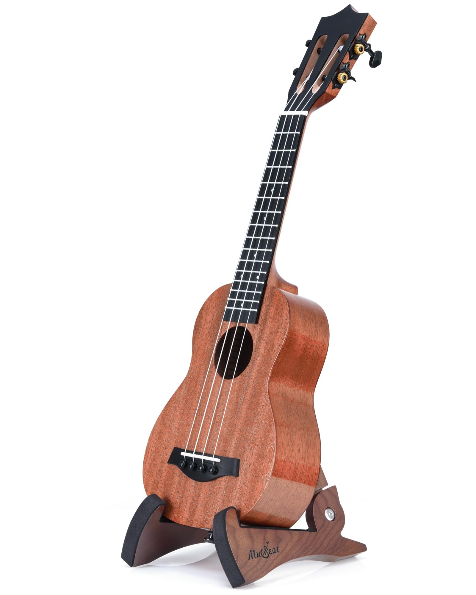 Support ukulélé bois noyer lapin : élégance durable pour votre soprano ou ténor