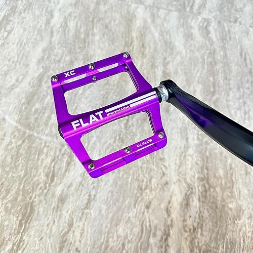 Miniatura 7 de UPANBIKE Pedales de rodamiento de bicicleta de montaña de 916 pulgadas, eje de aleación de aluminio, plataforma plana para bicicleta de carretera