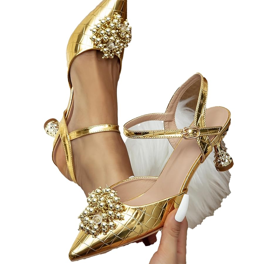 パンプス BOWBOW SLINGBACK Amazon.com | Women Patent Leather Sexy Bow Embossed Kitten