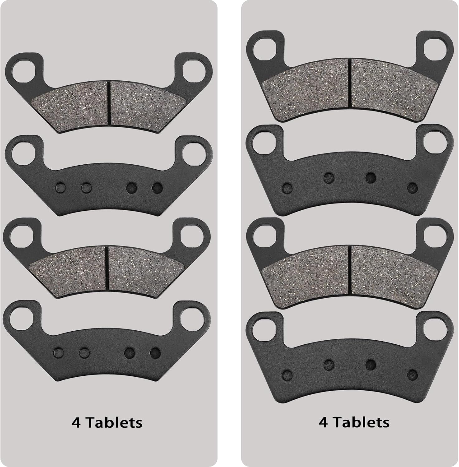 Front & Rear Brake Pads for Arctic Cat Textron Wildcat XX 2018-2024 Wildcat 1000 XXT LTD 2019 Prowler Pro Crew XT 2019-2024 Cushman Hauler 1000 4x4 Crew and EPS Diesel 2019-2020