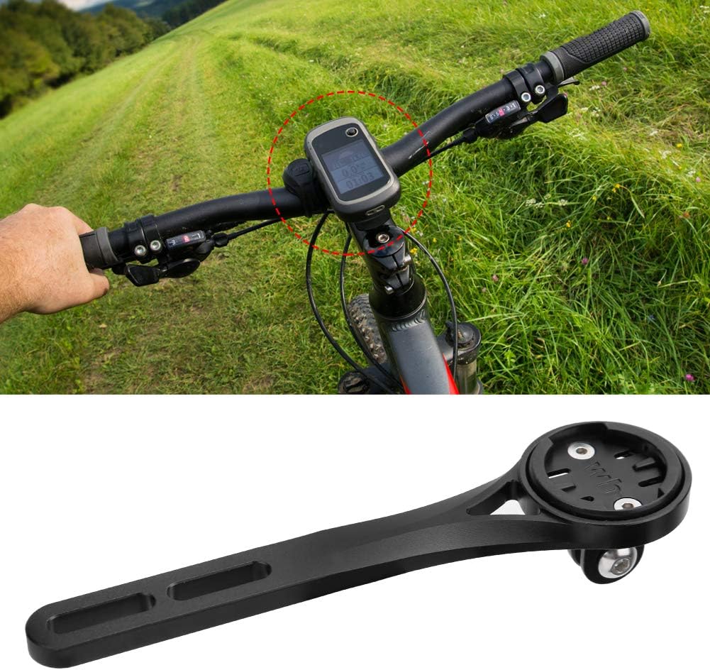 Bike Computer Mount (1 PC), GPS Seat Extension Holder with Metal Driving Code Chart for Bryton Wahoo