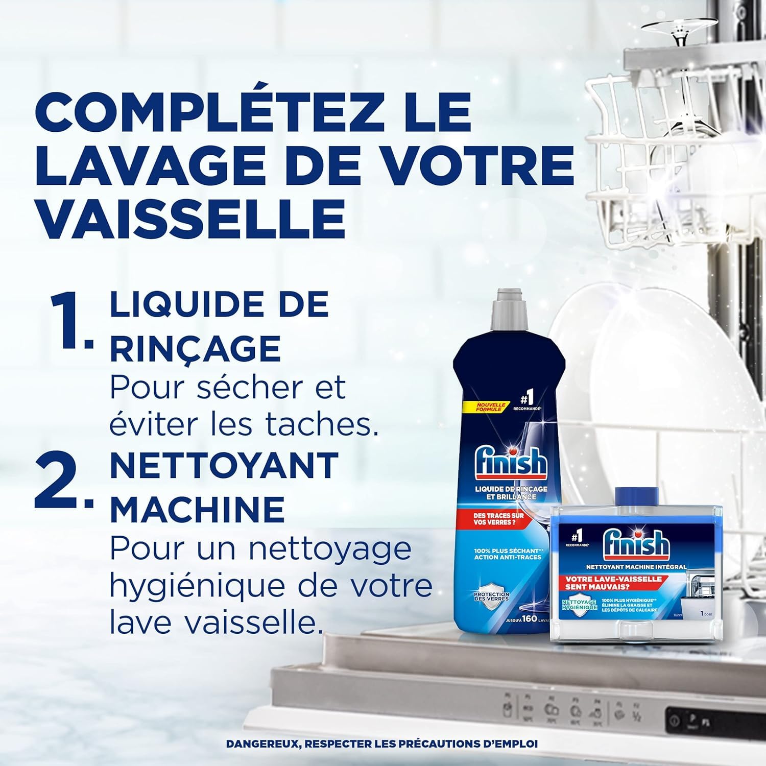 Finish Power Gel Tout en 1 - Lot de 5 x 0,9L