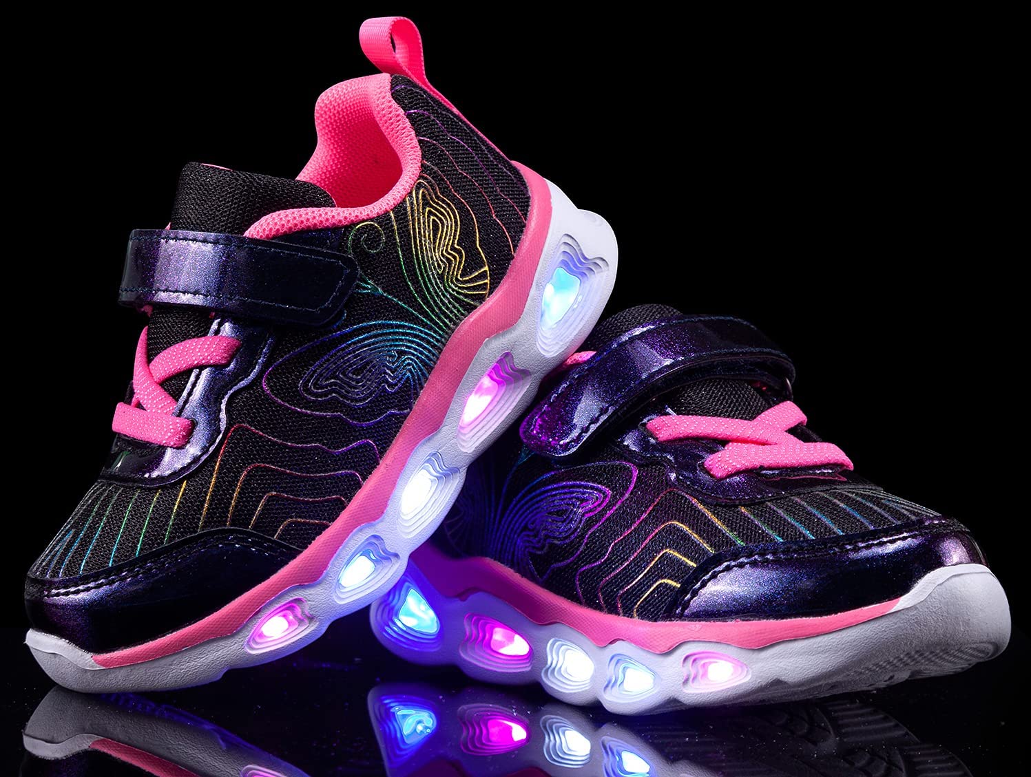 Toddler Girls Led Shoes Kids Light Up Zapatillas