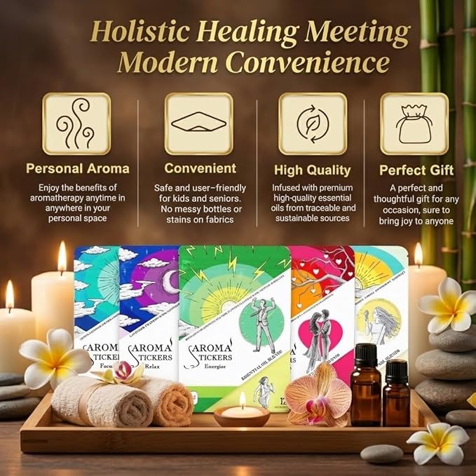 AROMA STICKERS® Original Blend Edition - Difusor de Aromas Adhesivo (Pack de 5) miniatura 4