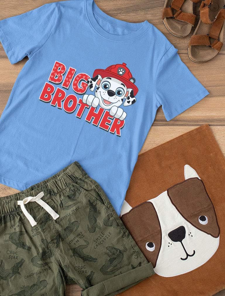 Tstars Paw Patrol Marshall Big Brother Shirt Boys Big Bro Outfit Toddler Kids T-Shirt
