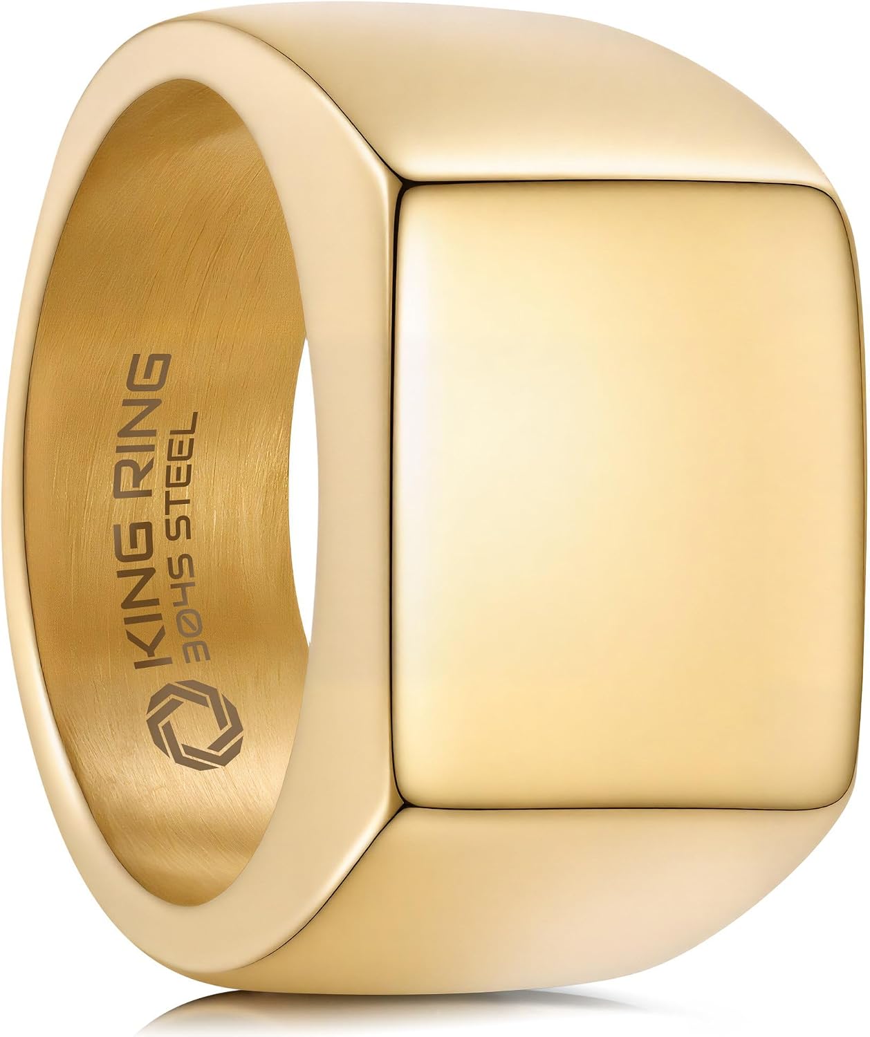King Ring 14mm Rings – Stainless Steel Bands for Men K62 – Designed in USA