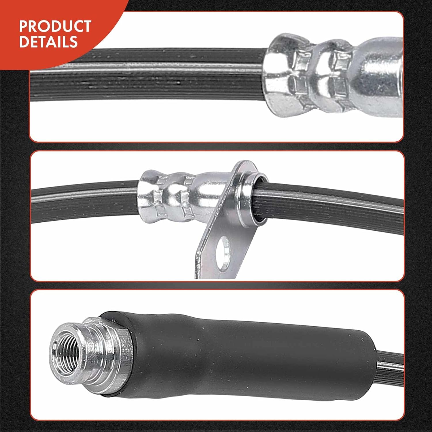 A-Premium Front Driver Side Brake Hydraulic Hose Compatible with Select Ford and Lincoln Models - Edge 2016-2021, MKX 2016-2018, Nautilus 2019-2021 - Replace# F2GZ2078G