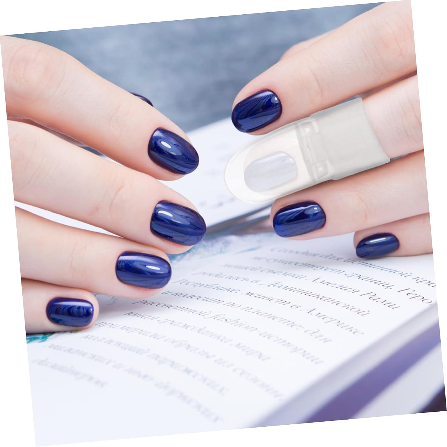 PartyKindom Nail Polish Shield Covers 20 Pieces Nail Varnish Protectors Scratch-Resistant Design for Manicure Suitable for
