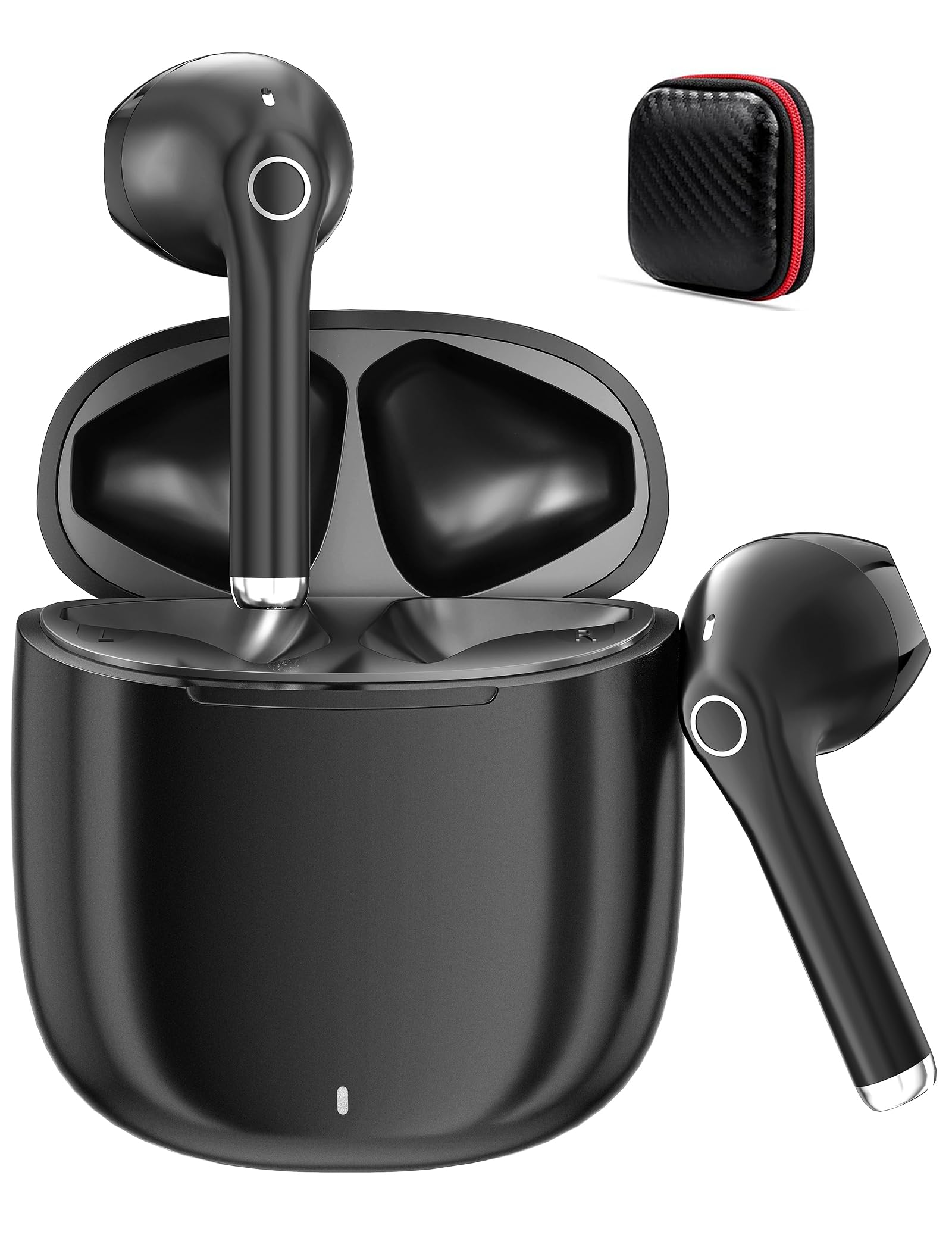 Cuffie senza fili per Samsung S26 Ultra A57 A37 A17 A16 A56 A36 Pixel 10a 9 | in Ear Cuffie Bluetooth 5.3 con microfono Wireless USB C Cuffie Sport con Touch Control per iPhone 17 16e 16 Pro Max Plus