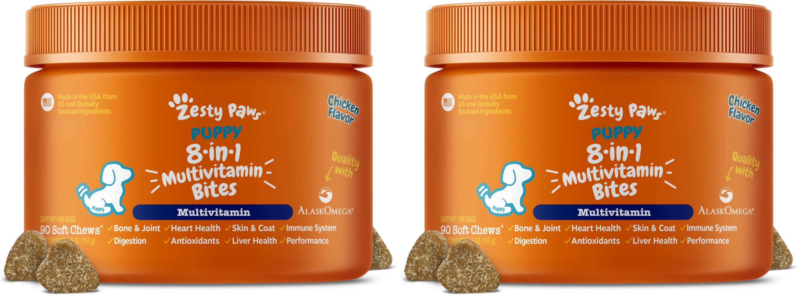 Zesty Paws Dog Vitamins - Dog Multivitamin Chews, Chicken, 250 Ct — Amazon image 17