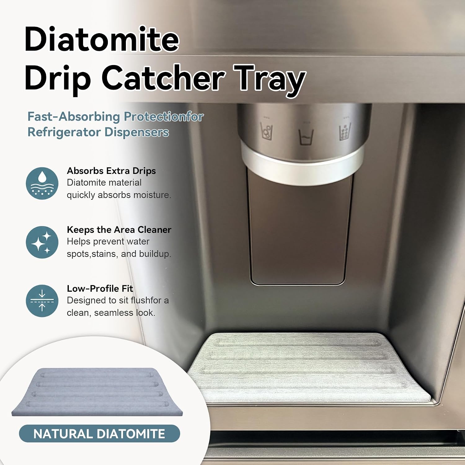 Quick Dry Diatomite Stone Drip Tray for LG Refrigerator