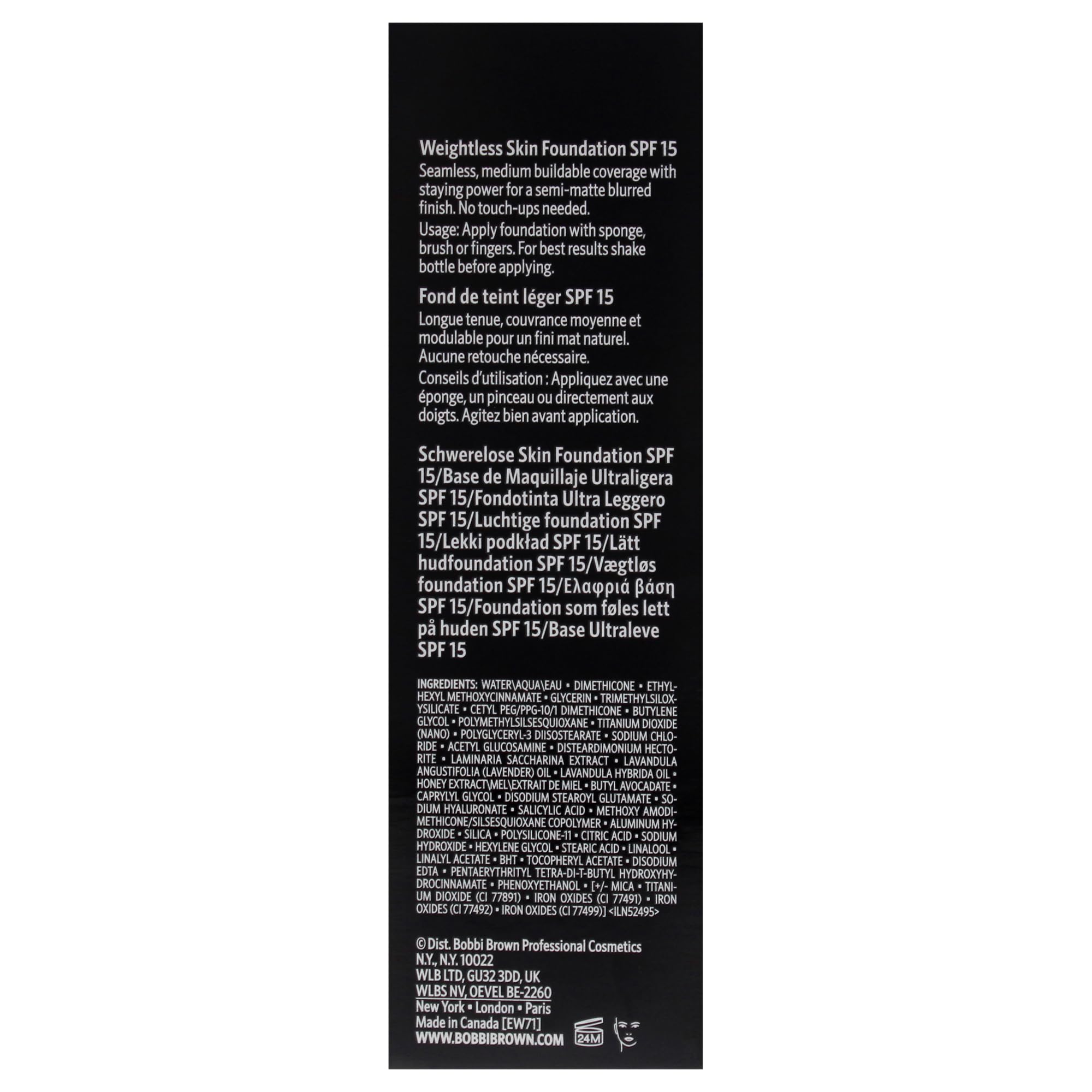 Weightless Skin Foundation Spf 15 Warm Natural 30 Ml / 1.0 Fl. Oz.