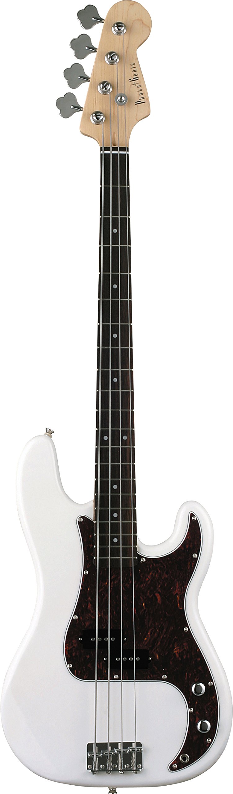 【美品】Photogenic プレシジョンベースタイプ 白　初心者 LEGEND LPB-Z WH エレキベース初心者12点セット 【充電式