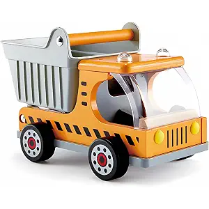 Hape Wooden Dumper Truck for In- and Outdoor Play (Ages 3+)