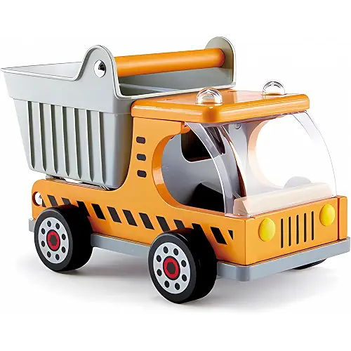 Hape Wooden Dumper Truck for In- and Outdoor Play (Ages 3+)