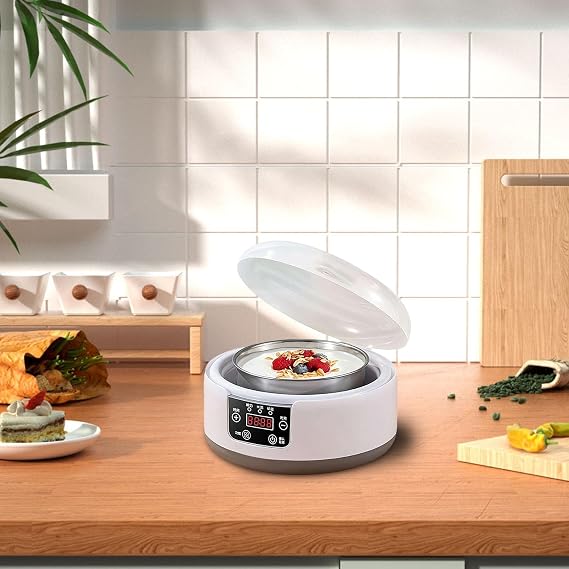 Yogurt Machine With Adjustable Temperature And Time Control | Automatic Multi-Function Yogurt Maker,Probiotic Yogurt Motor,Automatic Yogurt Maker Machine With LCD Display,Kitchen Appliances