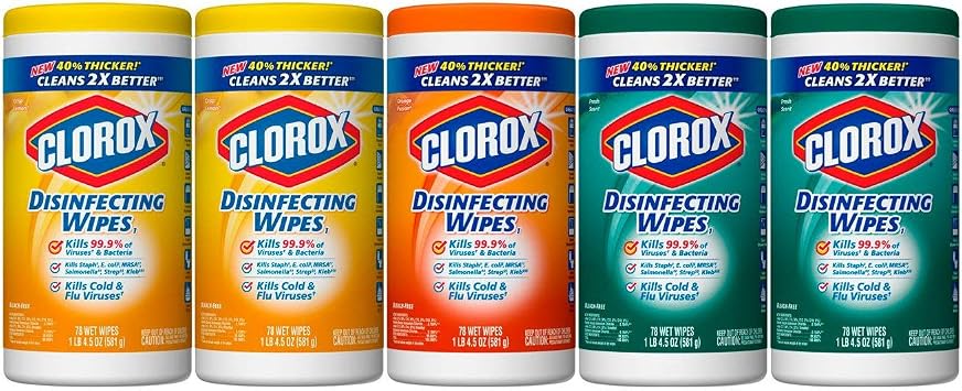 Clorox Disinfecting Wipes Variety Pack, 78 Count (Pack of 5)