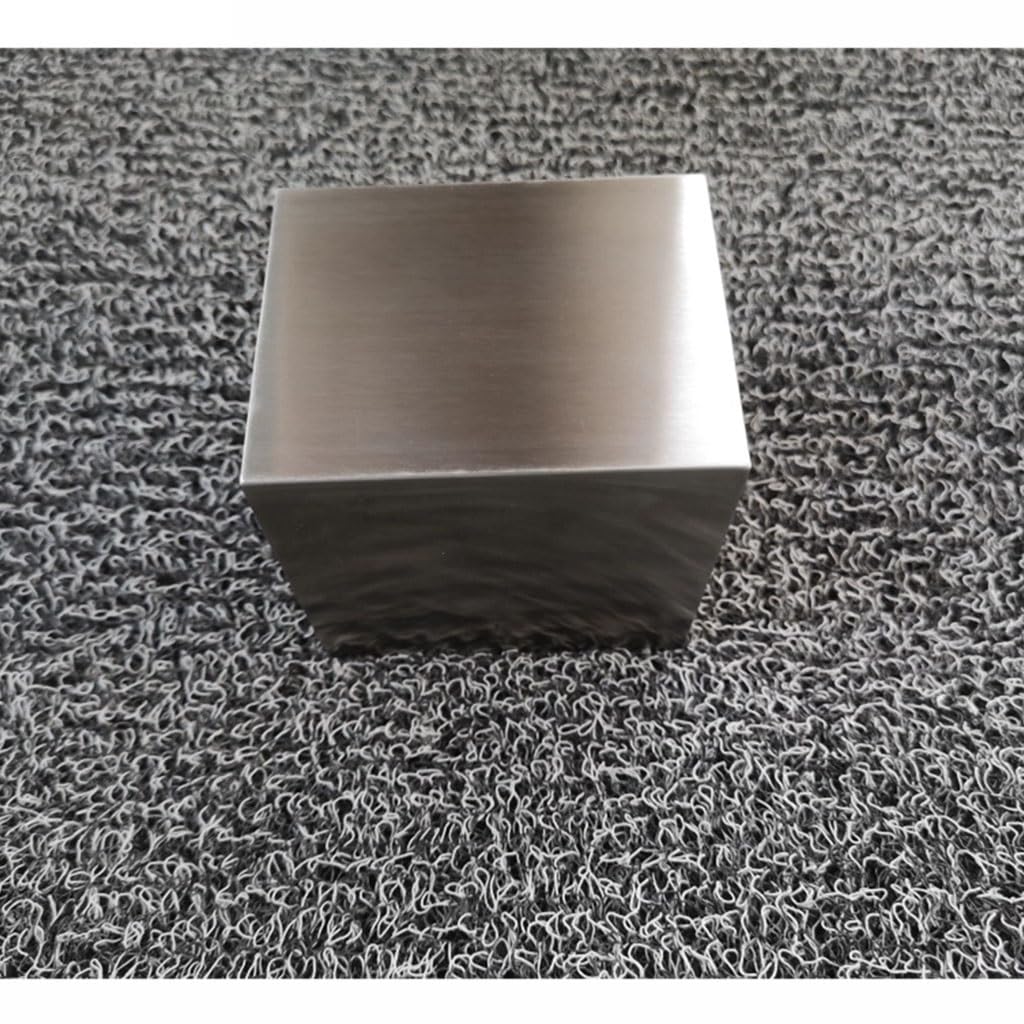 Blok przycisku do papieru ze stali nierdzewnej 304 w kształcie kostki - polerowana kwadratowa podstawa | Wymiary: 40mm, 45mm, 50mm(40x40x40mm)