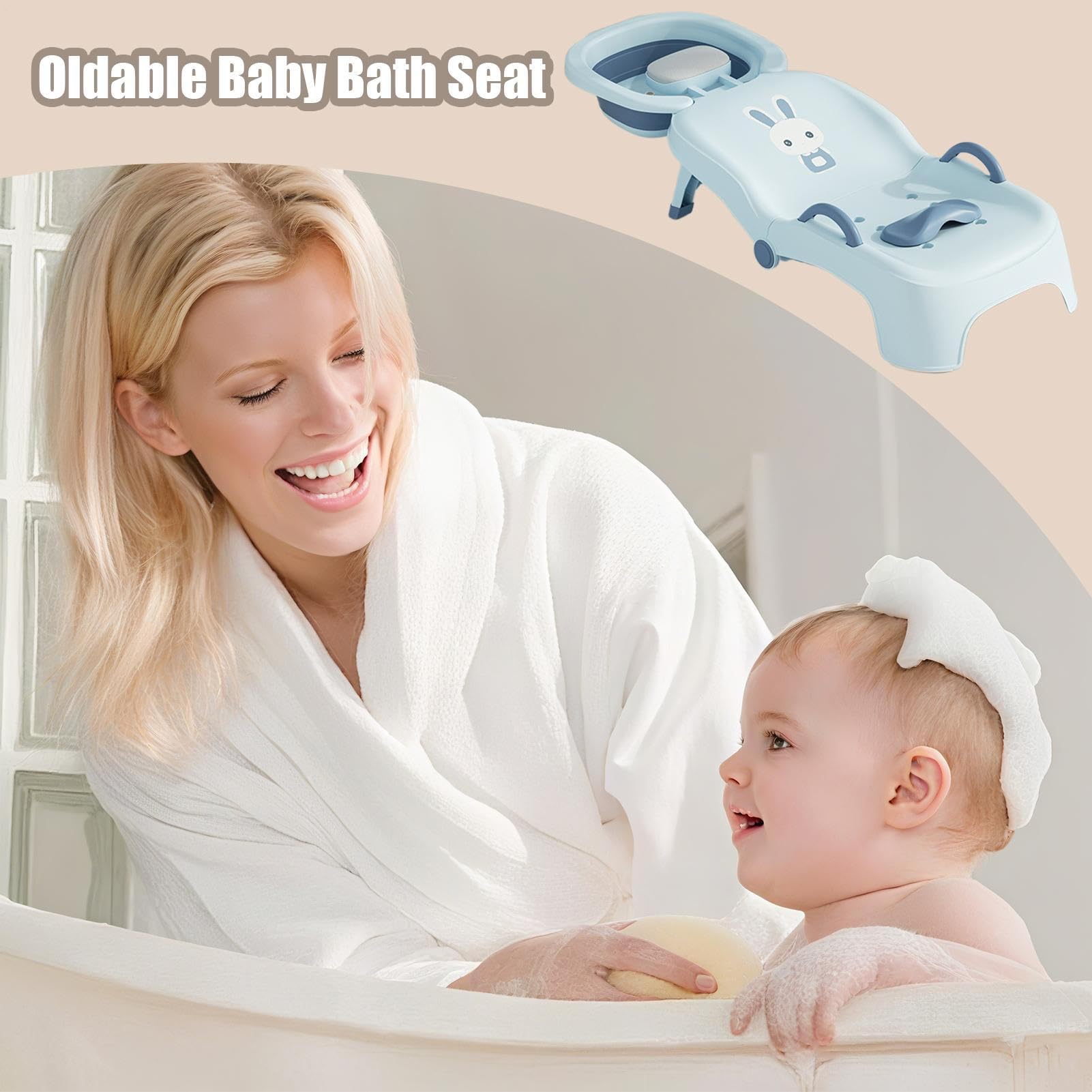 Sedia pieghevole per shampoo per bambini, regolabile, portatile e leggera | Sedia pieghevole per bambini, per lavare i capelli, per ragazze, casa, bagno, toilette e parrucchiere