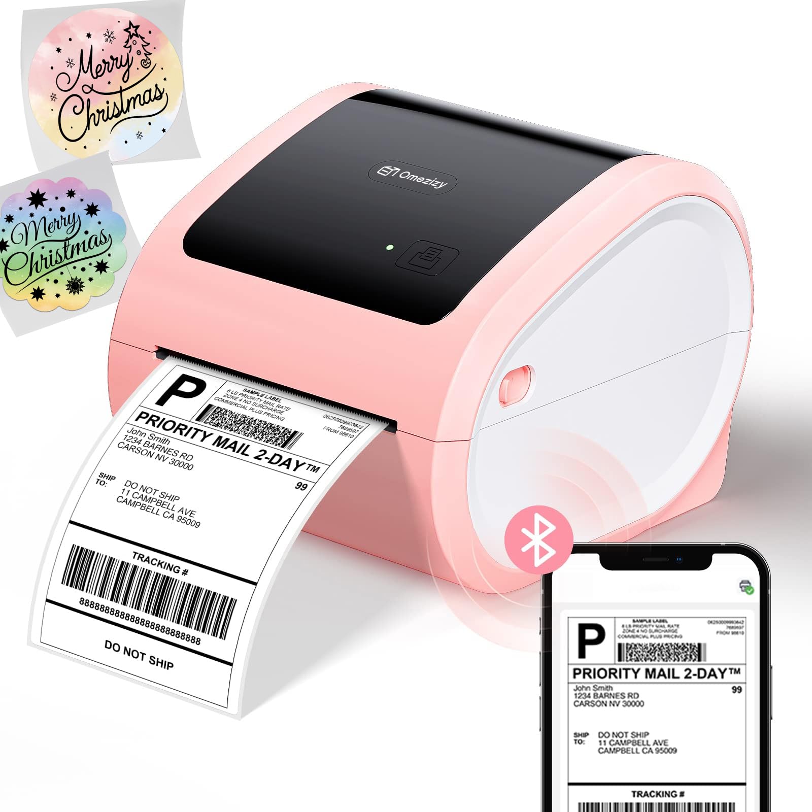 Omezizy Shipping Label Printer 4x6 - Thermal Label Printer for Small Business, Shipping Packages, Home, Office, Compatible with USPS, Shopify, Amazon,