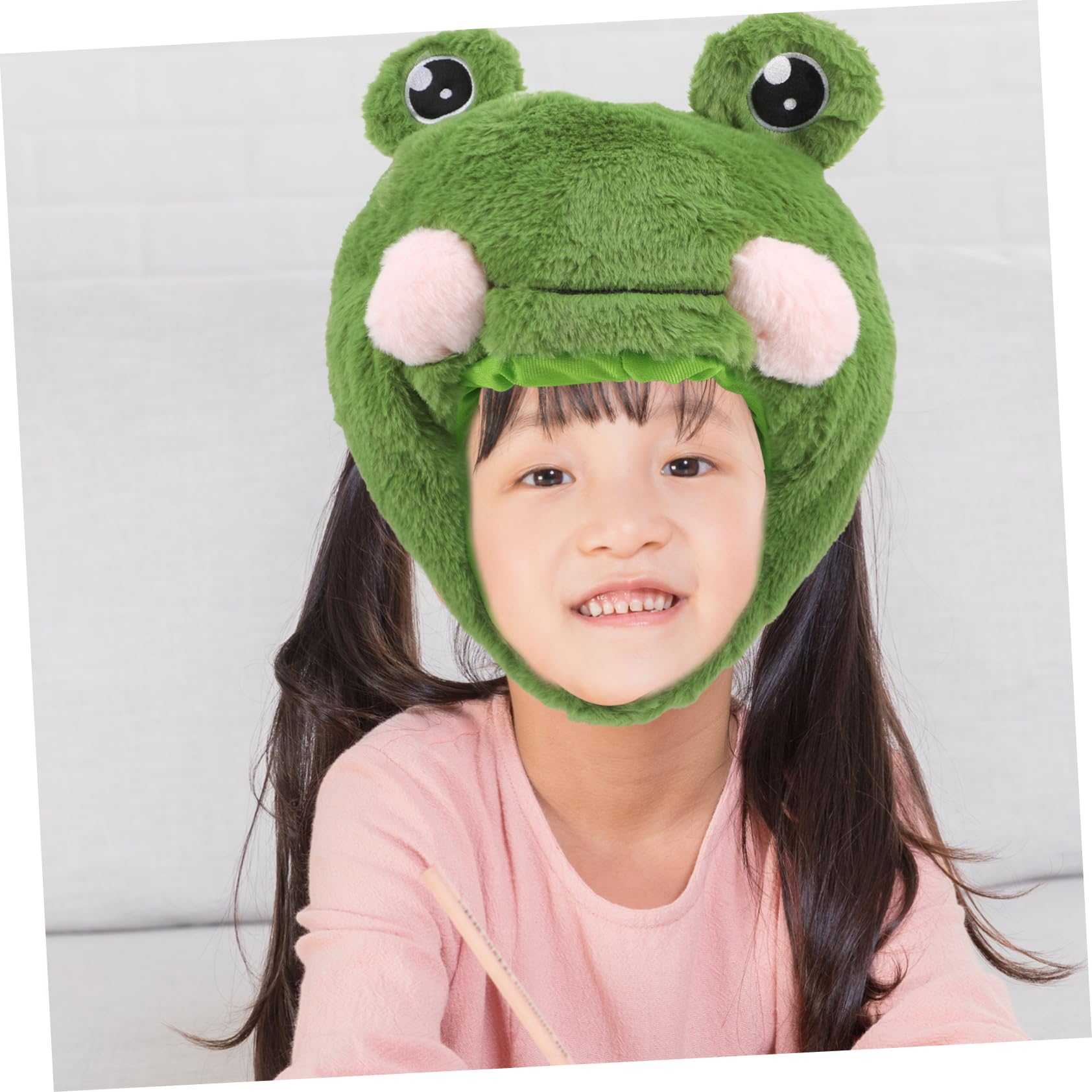 OUNONA Gorro de de con Bufanda y Orejas para Disfraces de Cosplay Accesorios de Fiesta y Fotografía Cabeza Completa y Cómodo para Bebés