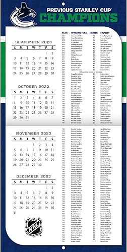 Miniatura 2 de Turner Sports Vancouver Canucks 2024 - Calendario de pared de equipo de 12 x 12 pulgadas (24998011958)