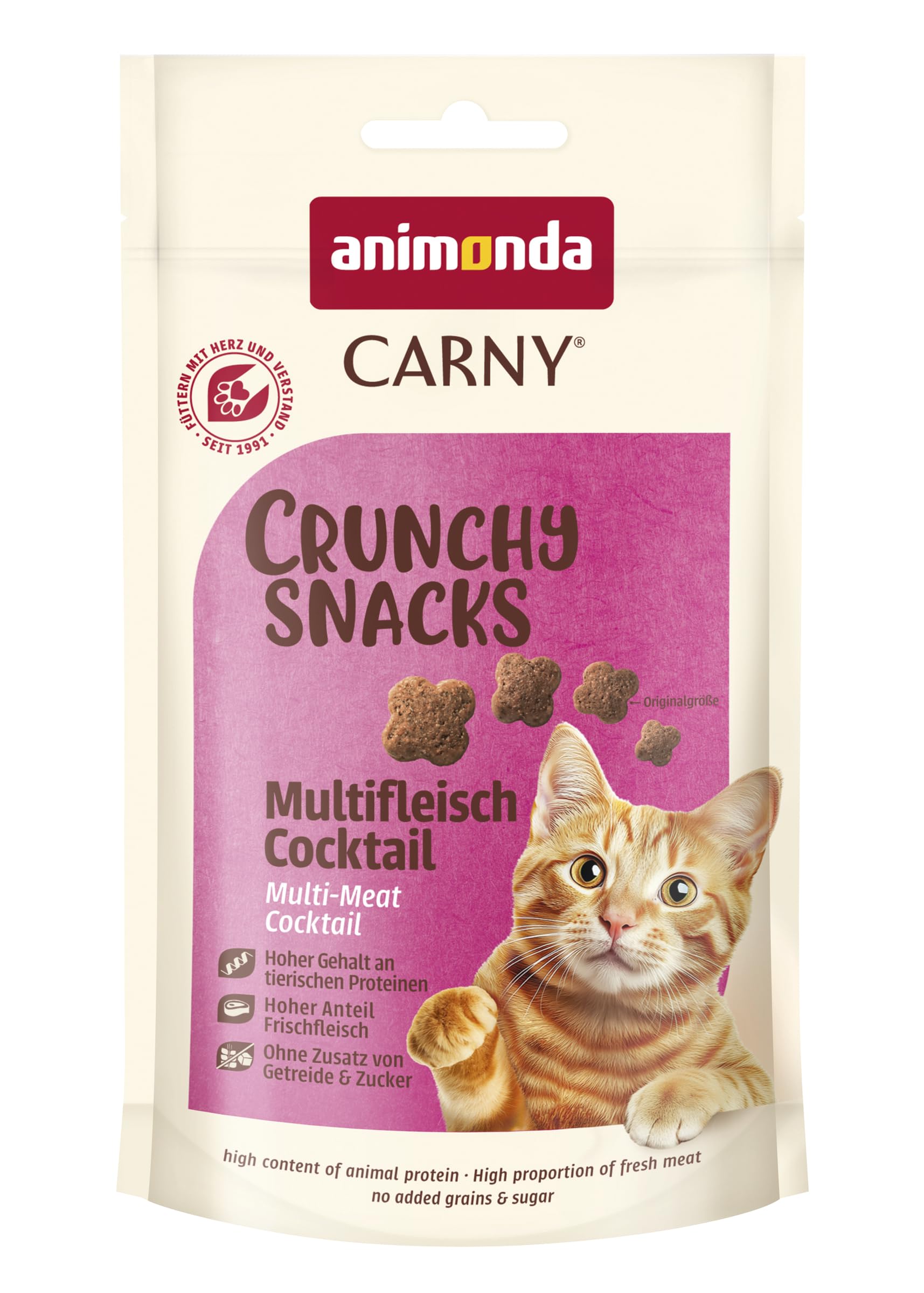 animonda Carny Adult Crunchy koktajl wielomięsny 10 x 50 g