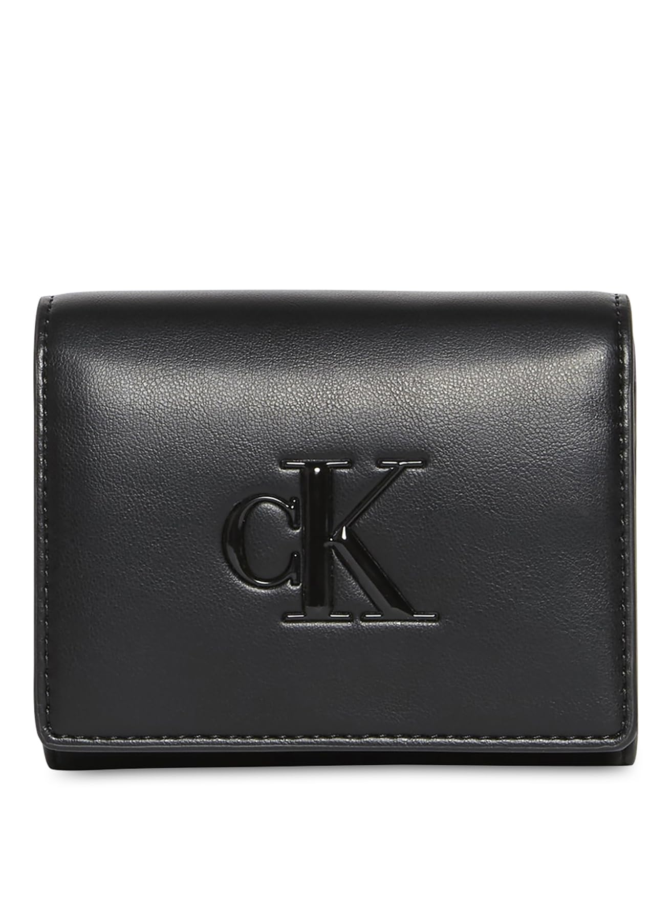 Calvin KLEIN Damen Raised CK Medium Bifold LV04F1047G Wallets, Schwarz (Black), One Size, Schwarz (Schwarz), Einheitsgröße