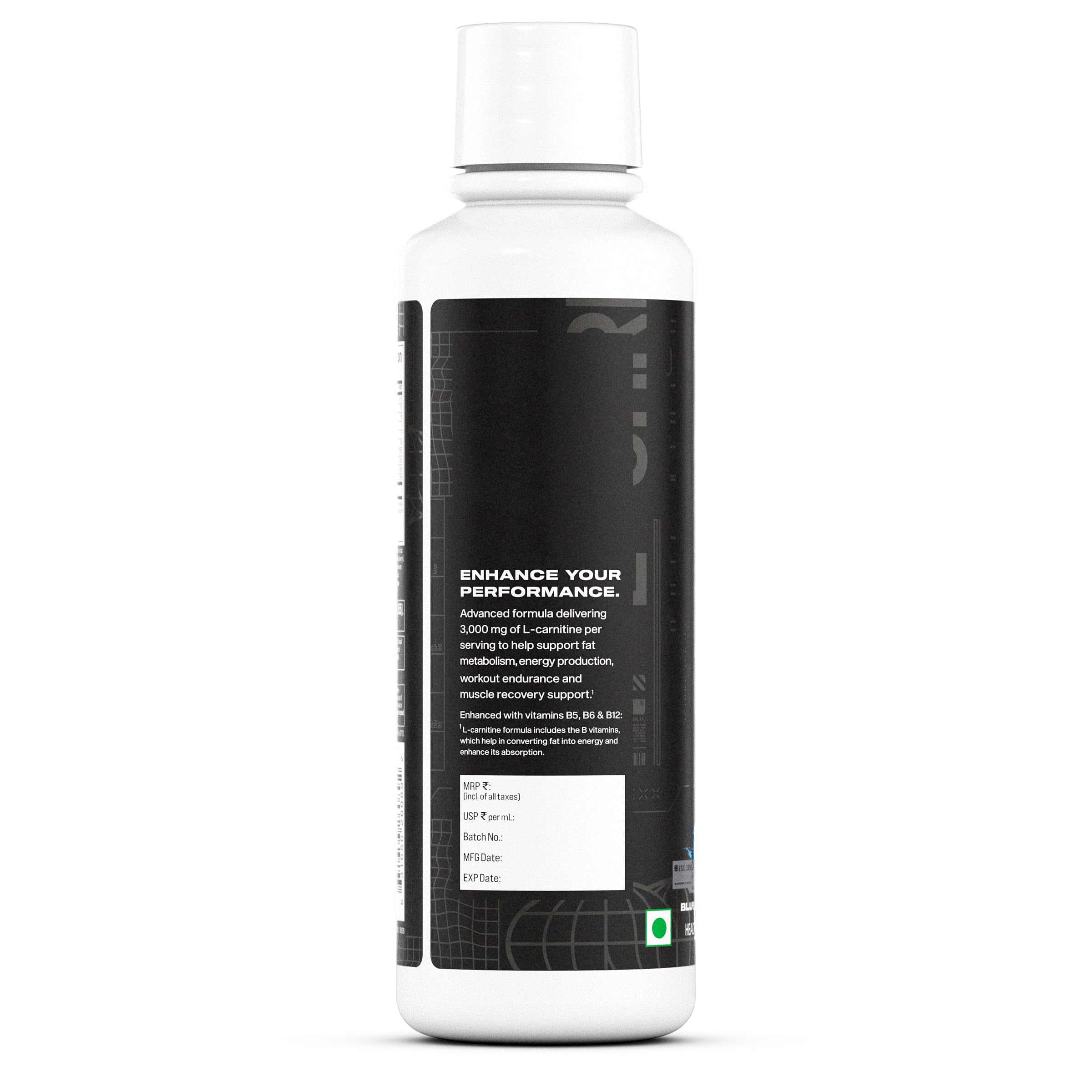 MUSCLETECH™ Platinum Liquid L-Carnitine – 3000 mg Per Serving | 450 ml