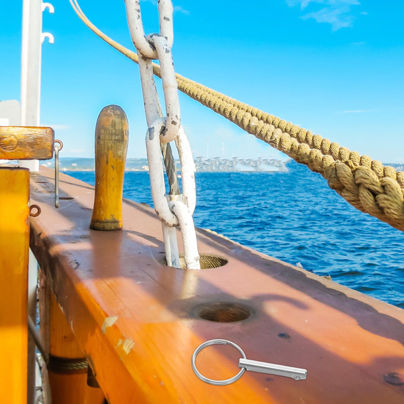 ORFOFE Perni in Acciaio Inossidabile per Imbarcazioni 2 Pezzi Perni di Rilascio Rapido per Tettuccio Bimini Funzione Anti-Perdita Ferramenta per Fissaggio Tendalini Barca Accessori