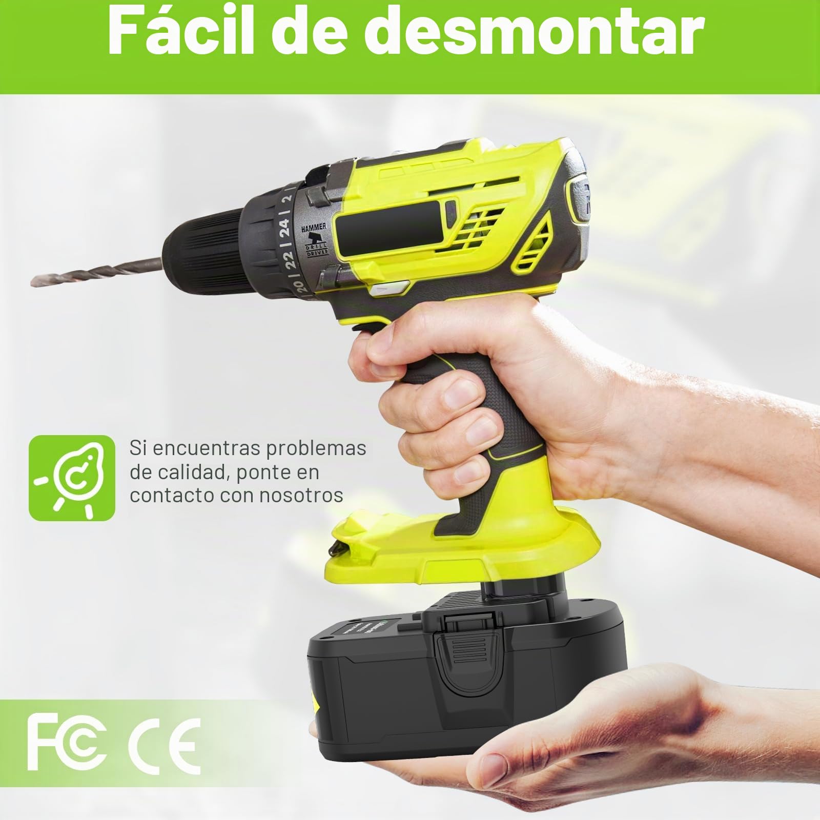 LabTEC Batería de Litio RB18L50 18V 5000mAh, Repuesto para Ryobi Batería de 18V BPL-1815 BPL-1820G BPL1820 BPL18151 P102 P103, Herramienta eléctrica con luz de Control