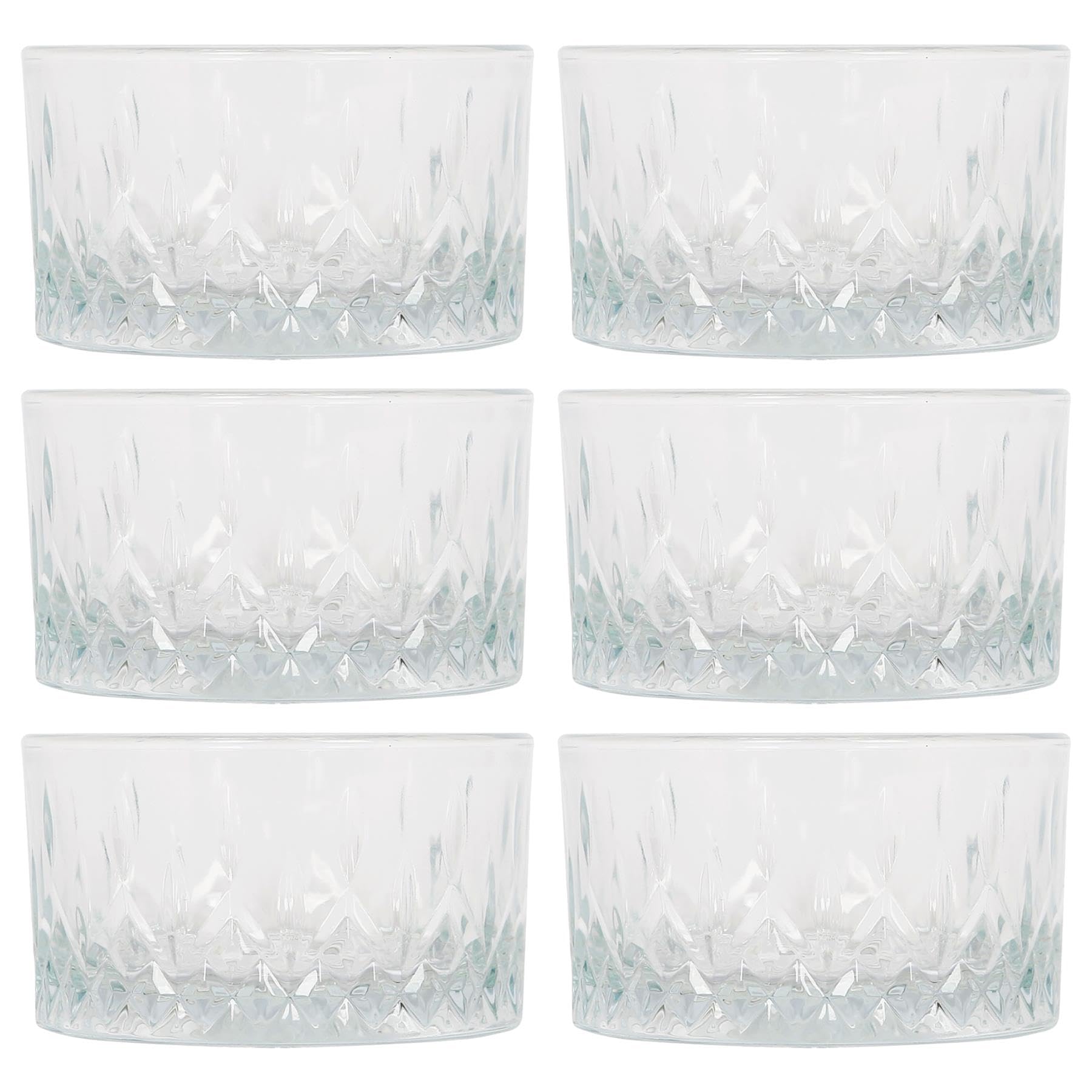 B&Q -  Lav Odin Glass Serving Bowls9.5CmPack Of 6