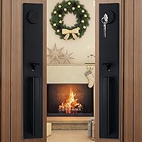 Vista 13 de NEWBANG Cerradura electrónica inteligente para puerta con teclado para una sola puerta, manija electrónica sin llave para puerta delantera