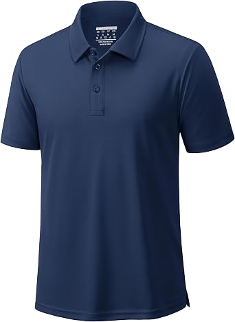 Cavva Mens Polo Shirts Golf Short Sleeve Dry Fit Moisture Wicking Performance Collared Polos Athletic Casual Work Shirt
