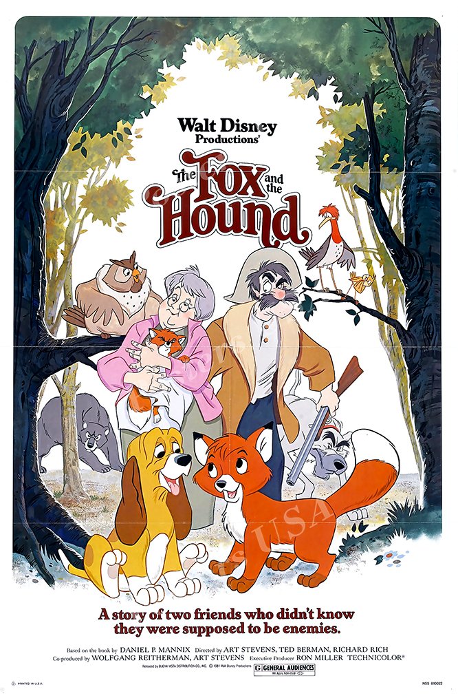Amazon.com: Poster USA - Disney Classics The Fox and the Hound