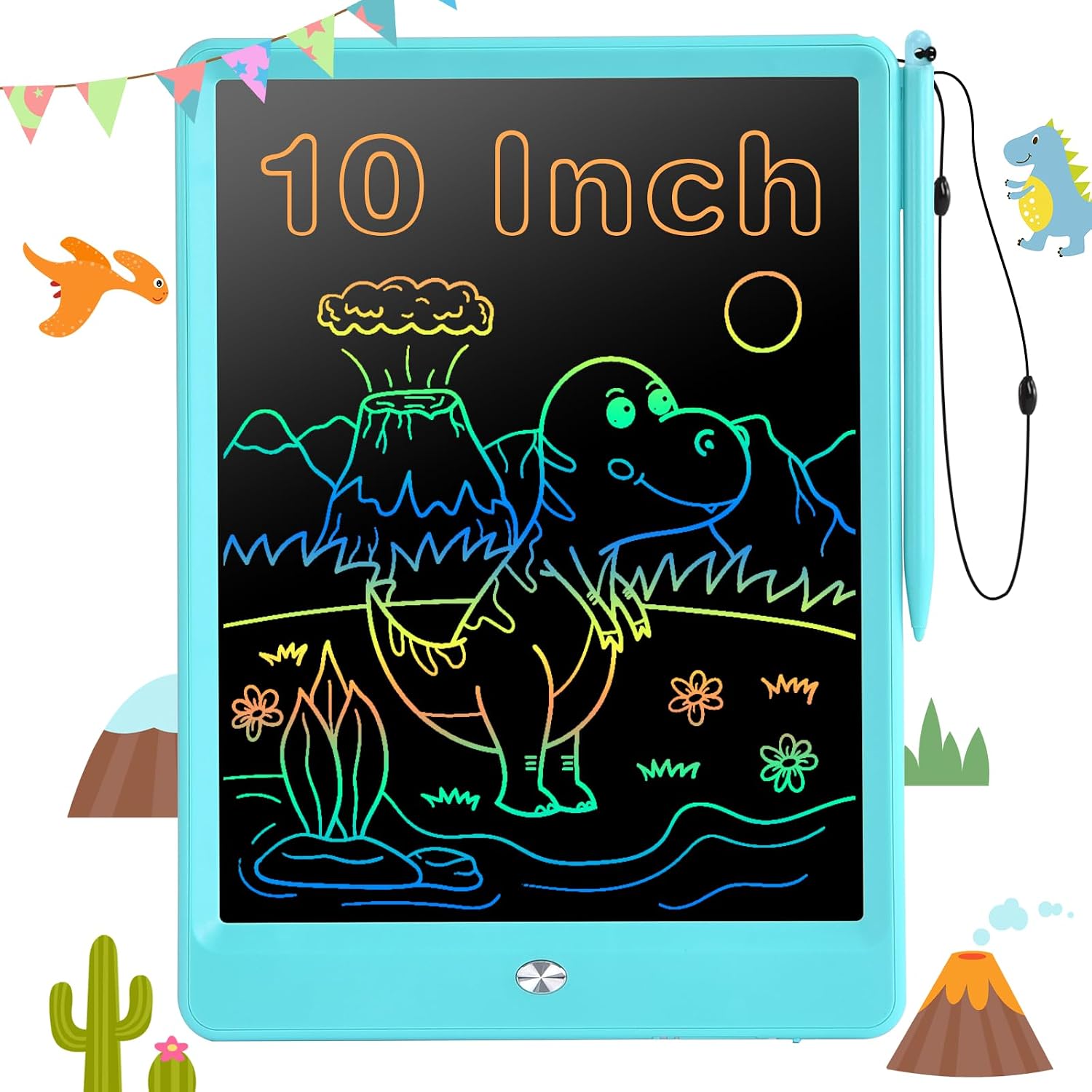 EooCoo 10" LCD Writing Tablet for Kids, No Mess Coloring Books for Toddler