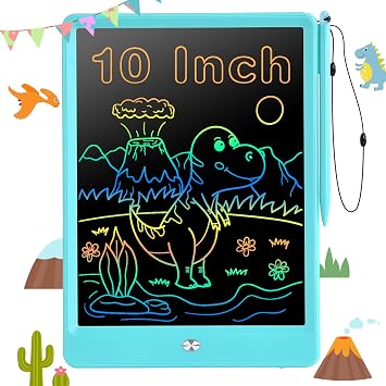 EooCoo LCD Writing Tablet for Kids, Toddler Gifts 10 Inch Kids Drawing Pad Doodle Board, No Mess Coloring Books for Toddler, Travel Activities, Educational Toys for 3-8 Years Old Girls Boys